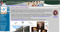 Desktop Screenshot of libertadreligiosa.org.ar